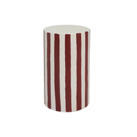 Painted Stripe End Table