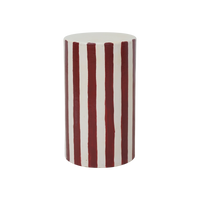 Painted Stripe End Table