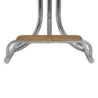 Set of 6 Tubular Chrome Swivel Barstools