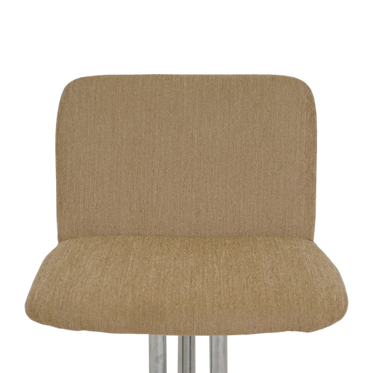 Set of 6 Tubular Chrome Swivel Barstools