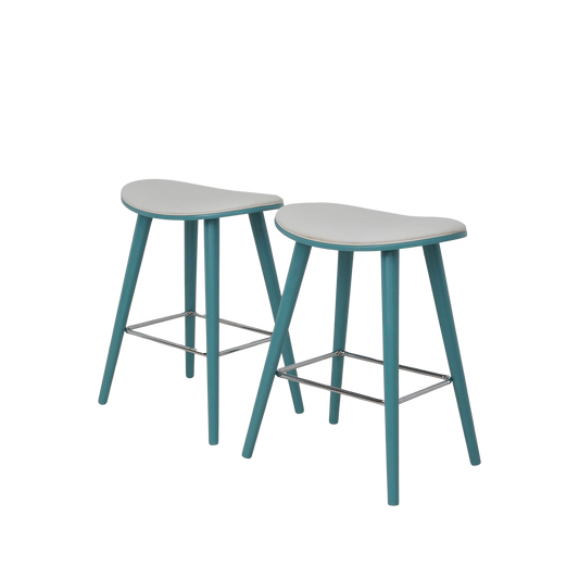 Pair of Teal Counter Stools