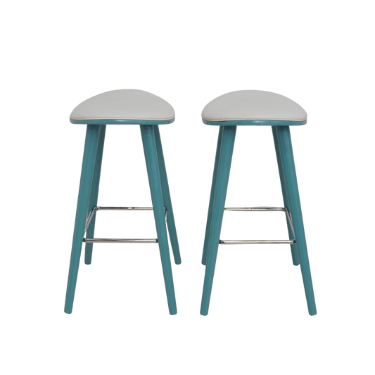 Pair of Teal Counter Stools