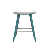 Pair of Teal Counter Stools