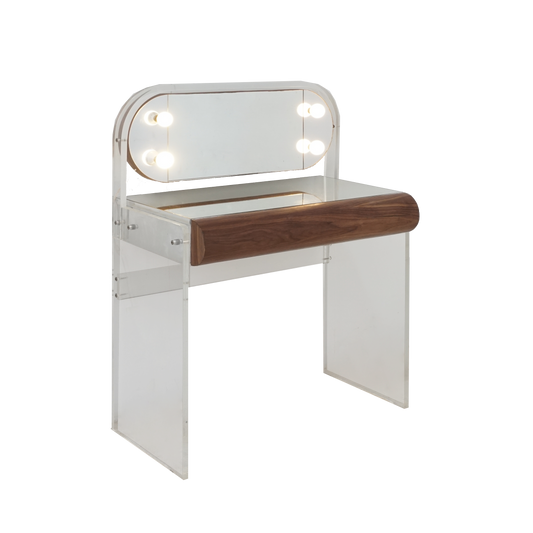 Lucite Vanity Desk, 1980s