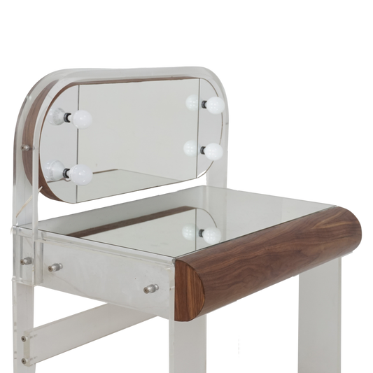 Lucite Vanity Desk, 1980s