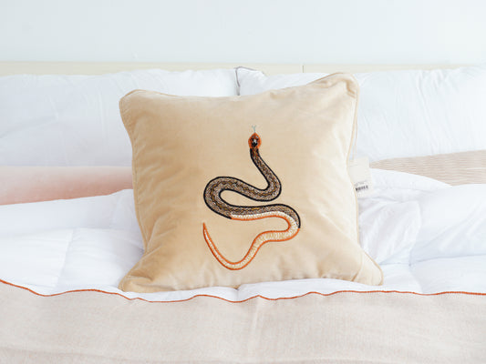 Cobra Velvet Pillow