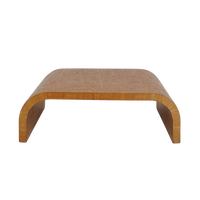 Large Oak Waterfall Coffee Table