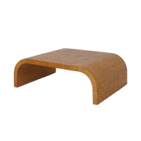 Large Oak Waterfall Coffee Table