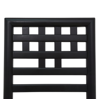 Set of 4 Geometric Ladder Back Chairs