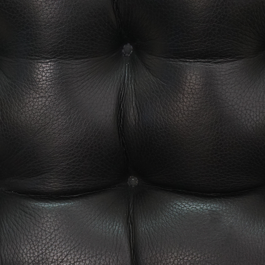 Pair of Beech and Leather Lounge Chairs