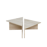 Modernist Travertine Coffee Table