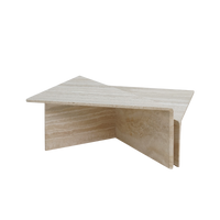 Modernist Travertine Coffee Table