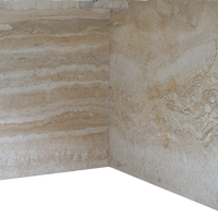 Modernist Travertine Coffee Table