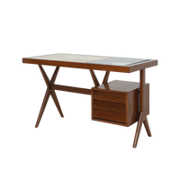 Midcentury Mahogany X-Frame Desk