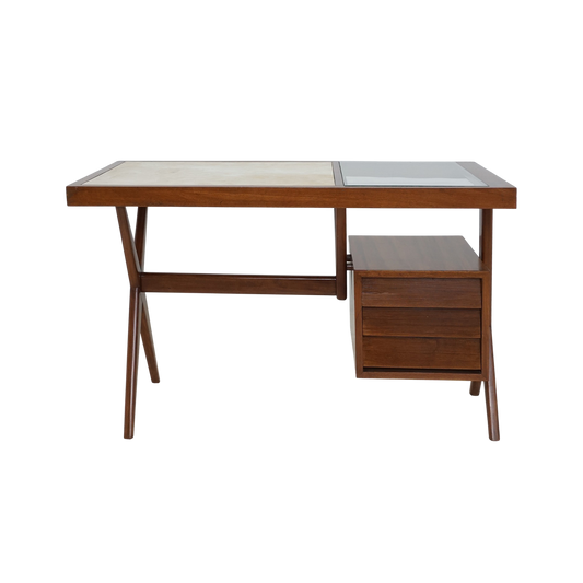 Midcentury Mahogany X-Frame Desk