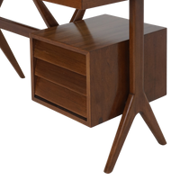 Midcentury Mahogany X-Frame Desk