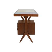 Midcentury Mahogany X-Frame Desk