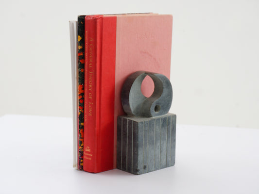 Pair of Gray Stone Bookends, 1970s