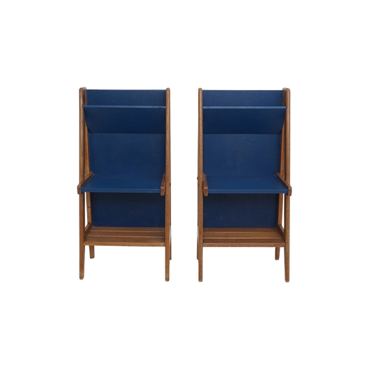 Pair of French Oak Laminate Tables