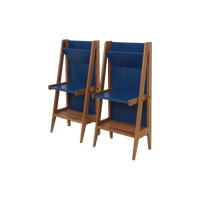 Pair of French Oak Laminate Tables