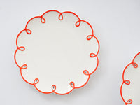 Set of 4 Doily Trim Plates
