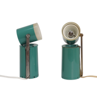 Pair of Teal Lloyd Lamps, 1960s