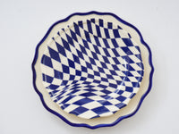 Set of 4 Checked Plates