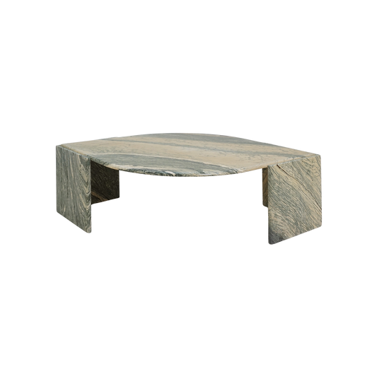 Eye-Shaped Marble Coffee Table