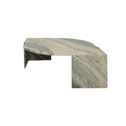 Eye-Shaped Marble Coffee Table