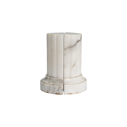 Pair of Marble Column Bookends
