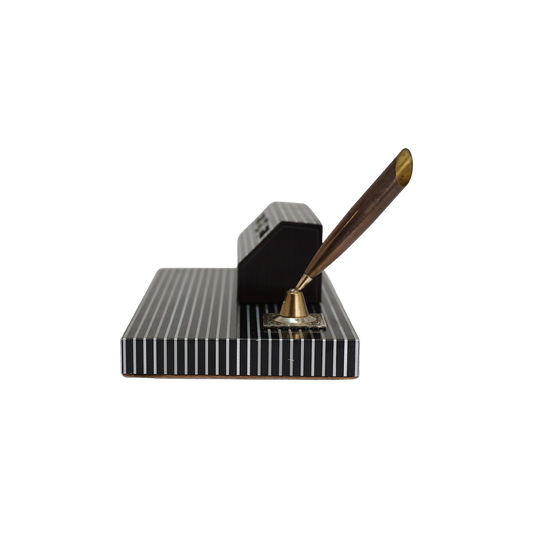 Black and Silver Striped Perpetual Calendar