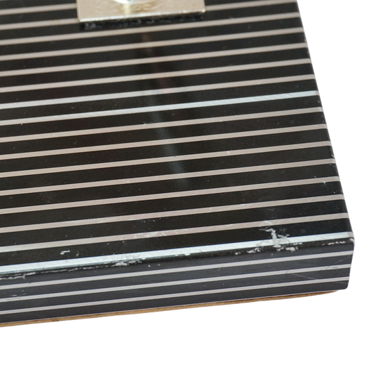 Black and Silver Striped Perpetual Calendar