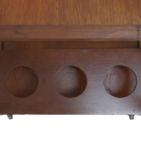 Midcentury Teak Rolling Bar Cart