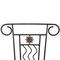 Pair of Iron Sun Chairs