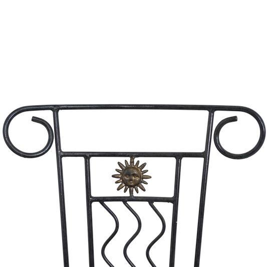 Pair of Iron Sun Chairs