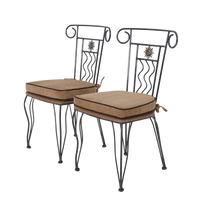 Pair of Iron Sun Chairs