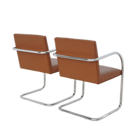 Pair Tubular Cantilever Chairs