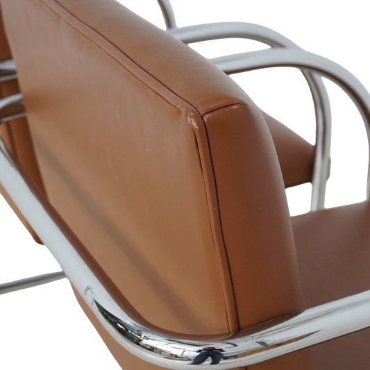 Pair Tubular Cantilever Chairs