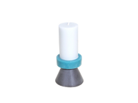 Tall Blue Stack Candle