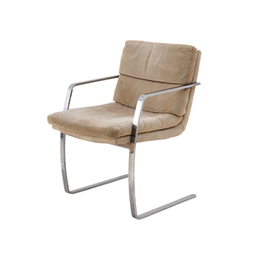 BRNO Style Chrome Cantilever Chair, 1970s