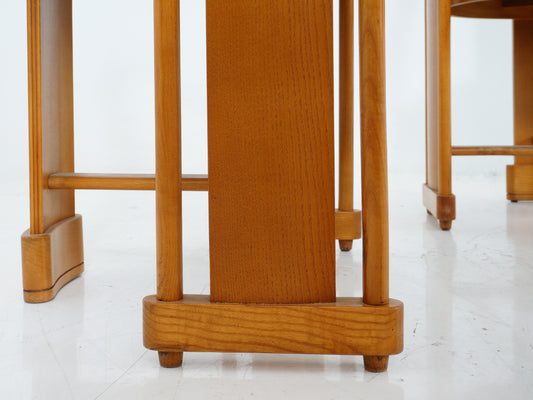 Set of 4 Italian Bentwood Armchairs, 1970s