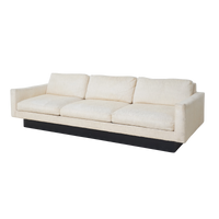 Tweed, Plinth Base Three Seater Sofa, 1970s