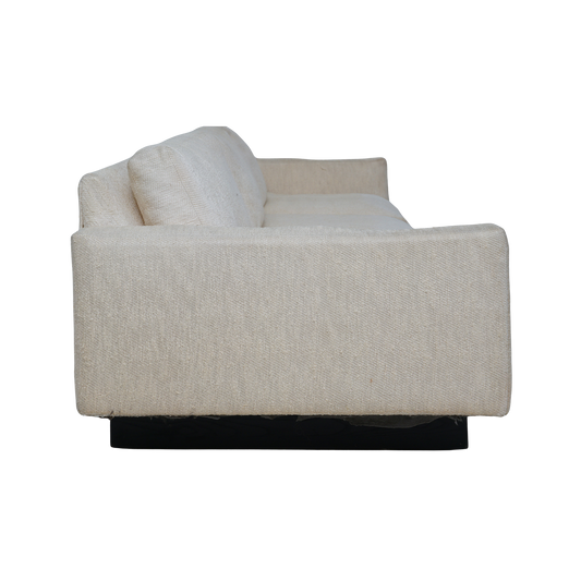 Tweed, Plinth Base Three Seater Sofa, 1970s