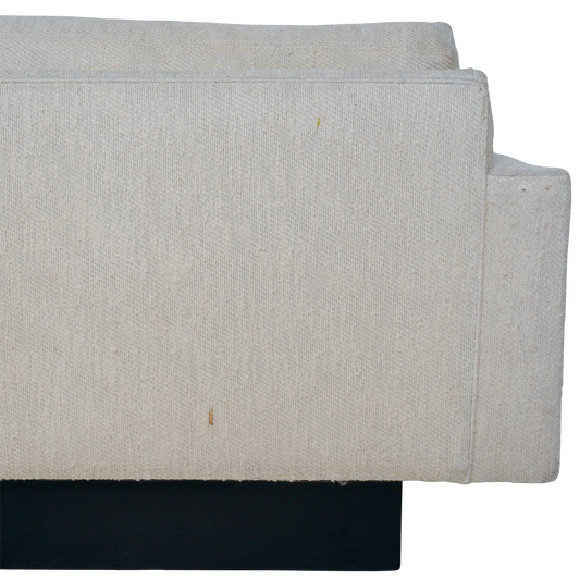 Tweed, Plinth Base Three Seater Sofa, 1970s