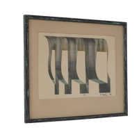 Abstract Watercolor by R. Bailey, 1968