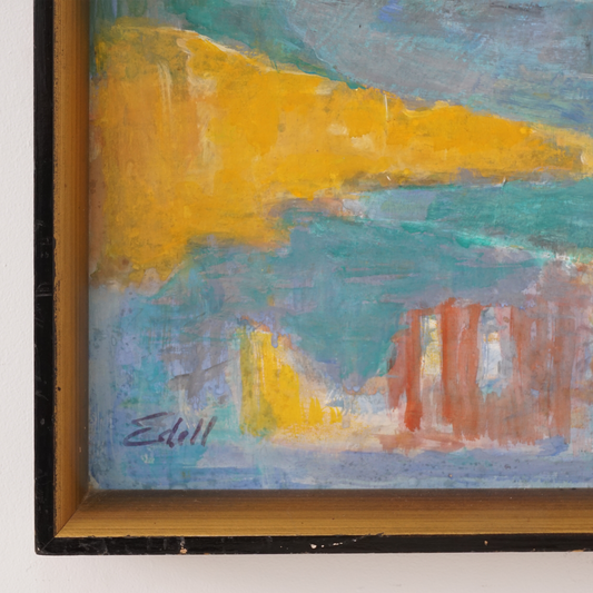 Lake Landscape Oil Painting, 31x25