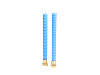 Blue Ribbed Candles