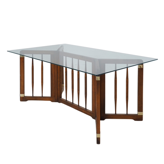 Spindled Wood Dining Table