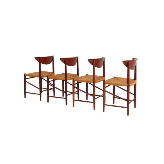 Set of 4 Chairs by Hvidt & Mølgaard-Nielsen, 1950s