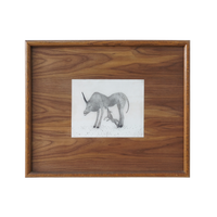 Bestie, ihr Junges Säugend, 23x17